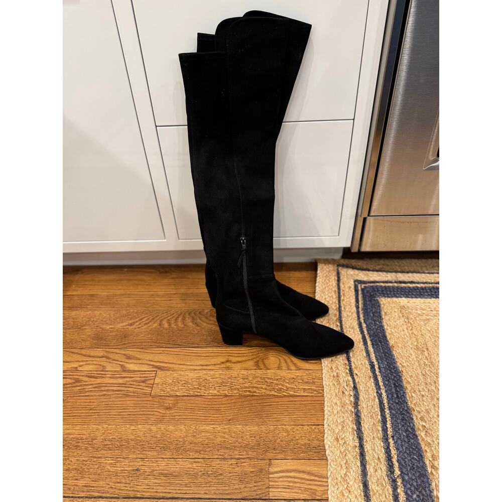 NWB Stuart Weitzman Black Suede  Over the Knee "ALLWAYHUNK"  Boot size 11.5
